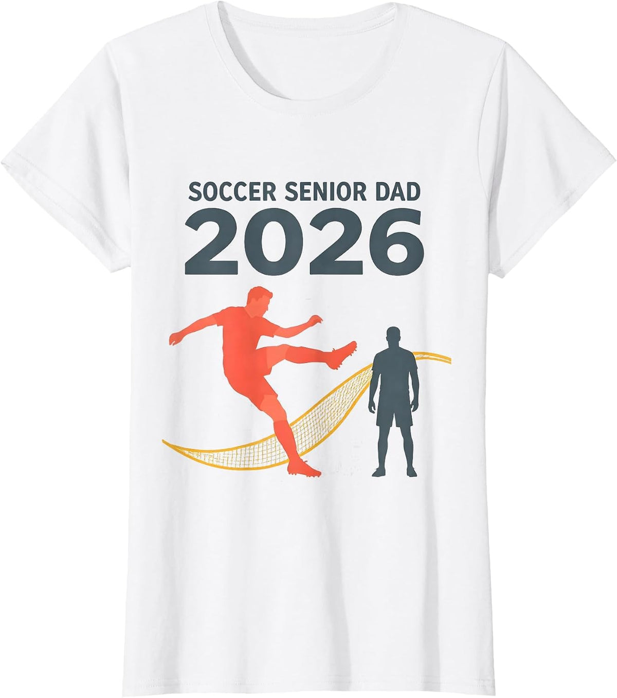 Soccer Senior Dad 2026 Class Of 2026 Graduation Pride T-Shirt - White