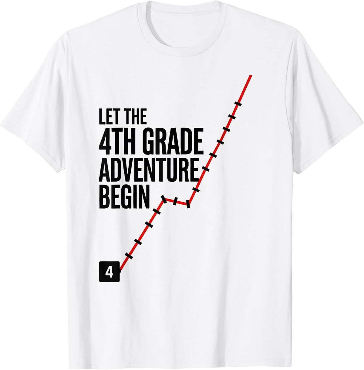 Men's Let The 4th Grade Adventure Begin Fourth Grade Teacher Kids T-Shirt - White