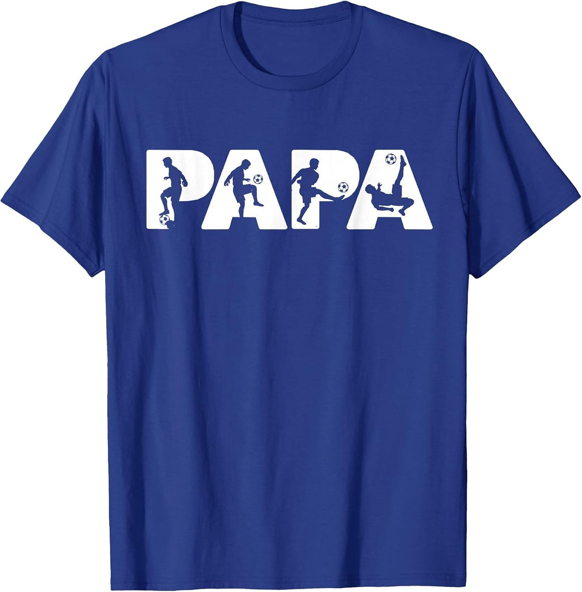 Football Dad T-Shirt Funny Dad Football Father T-Shirt - Royal Blue