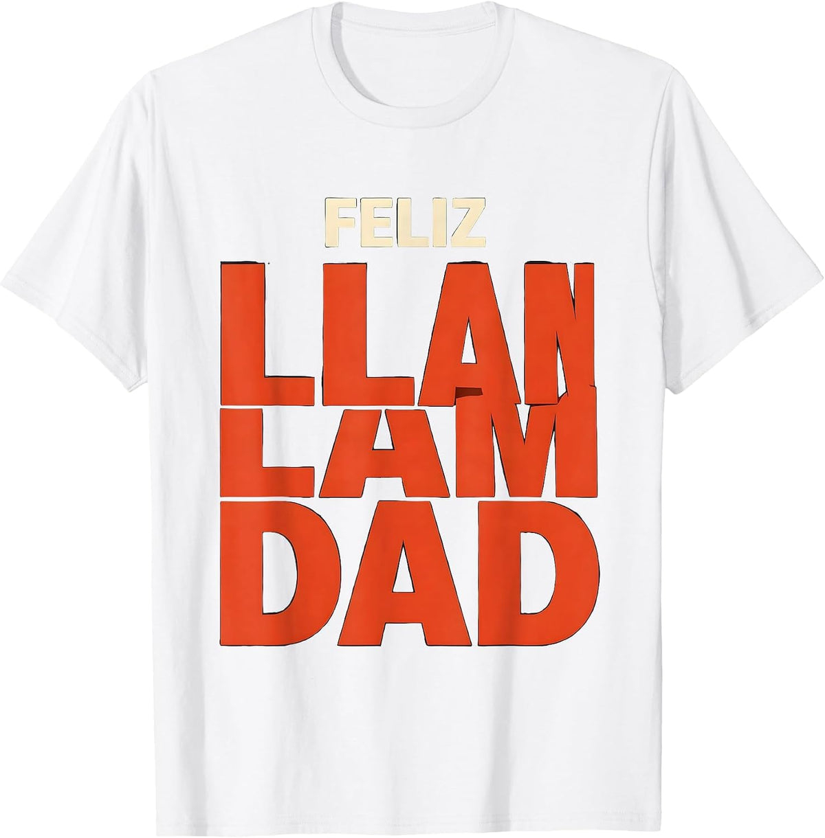 Men's Feliz Llamidad Funny Llama Christmas Animal Lover Humor T-Shirt - White
