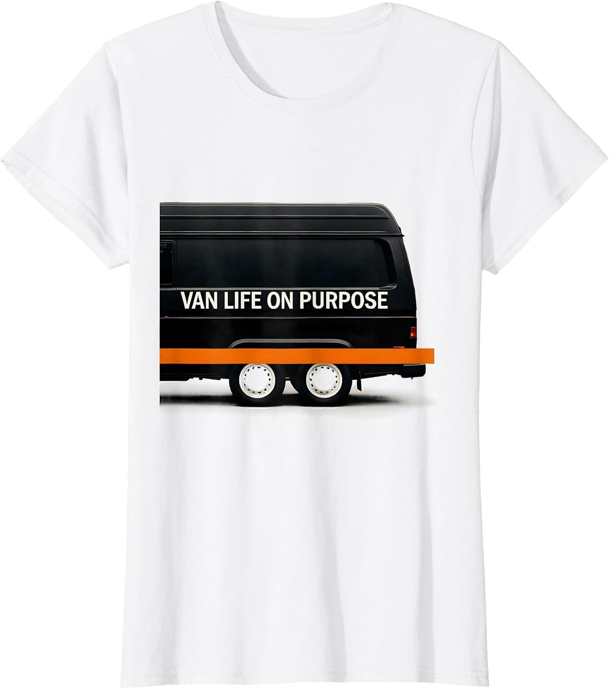 Women's Van Life On Purpose Retro Van Dwellers Nomad Gift T-Shirt - White