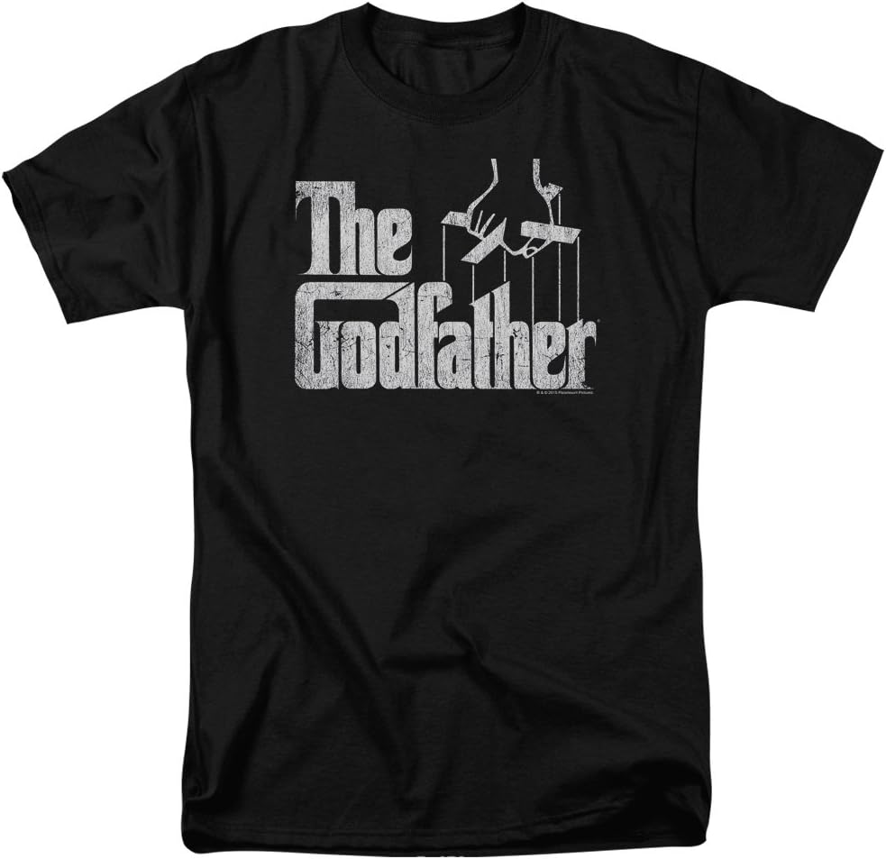 Trevco Men's Godfather Short Sleeve T-Shirt - Black