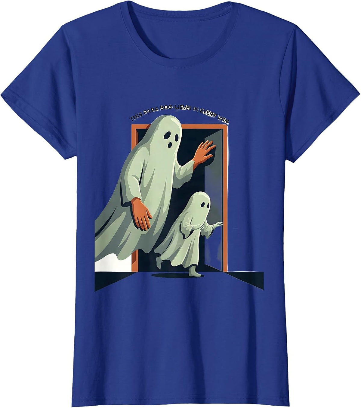 Women's This Para Boo-lieves In Every Win Funny Paraprofessional T-Shirt - Royal Blue