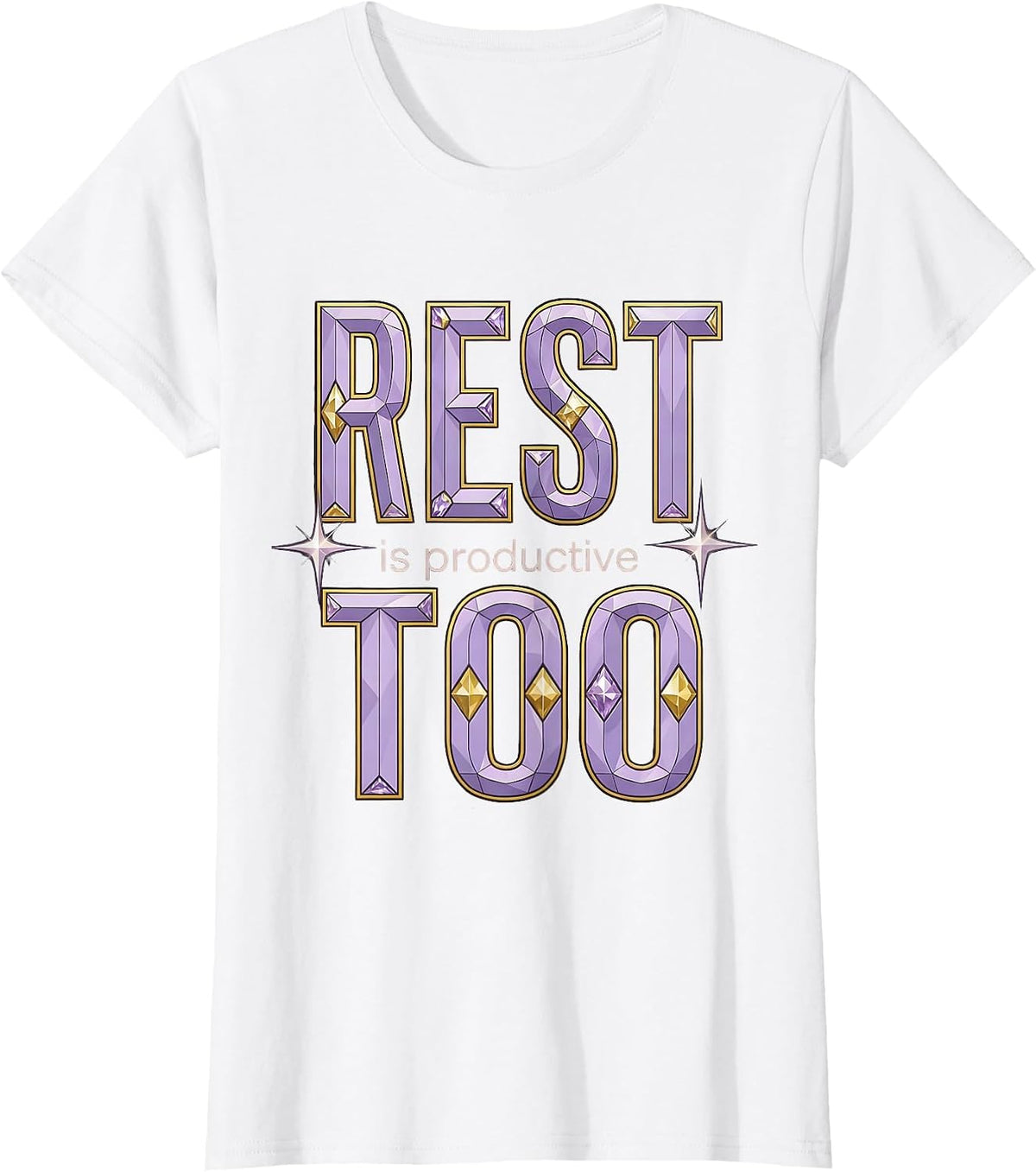 Rest Is Productive Too Mental Health Design T-Shirt - White