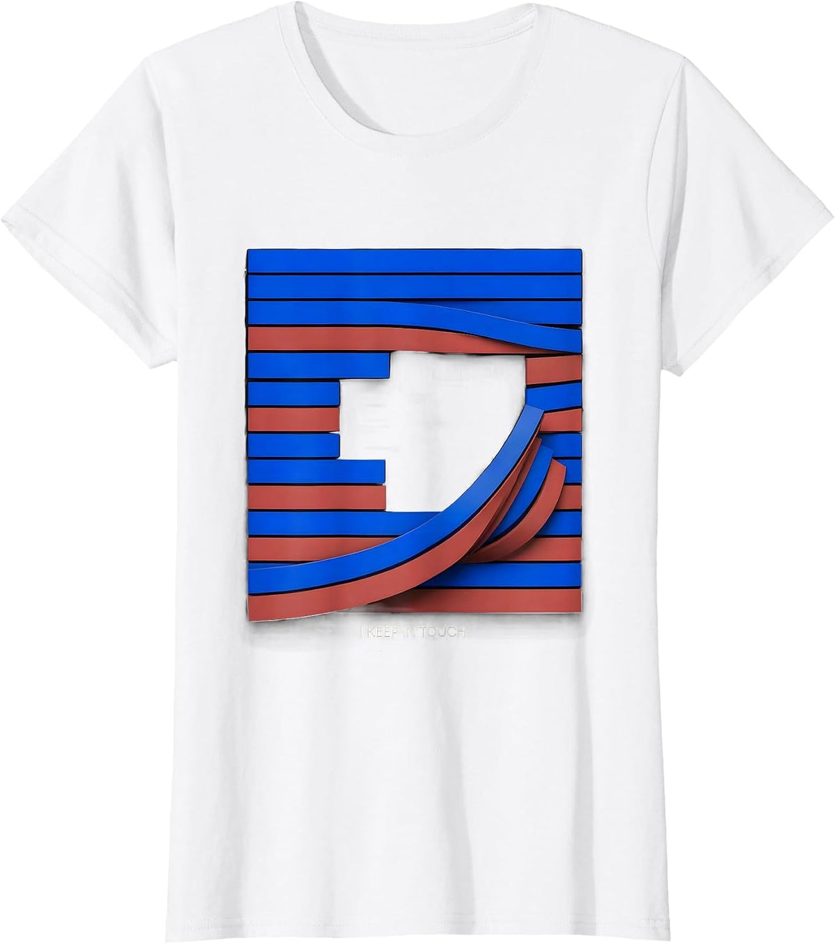 Women's I Keep In Touch Funny Ham Radio Operator Hobbyist Humor T-Shirt - White