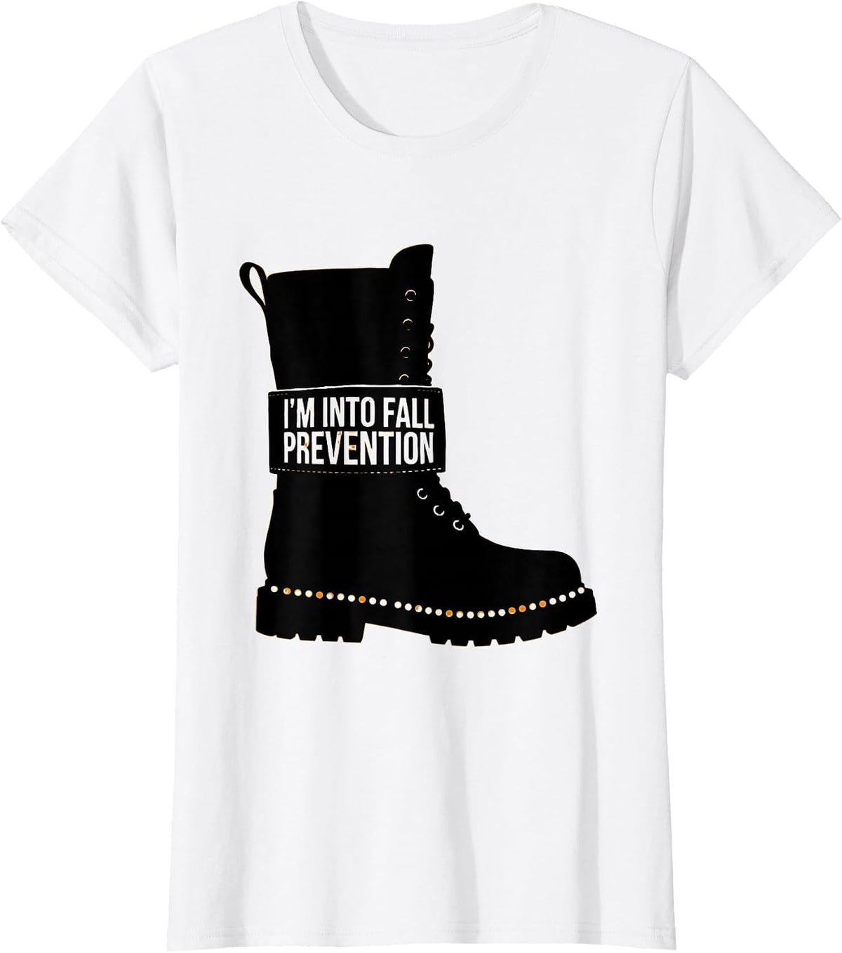 I’m Into Fall Prevention Funny Nurse Physical Therapy PT OT T-Shirt - White