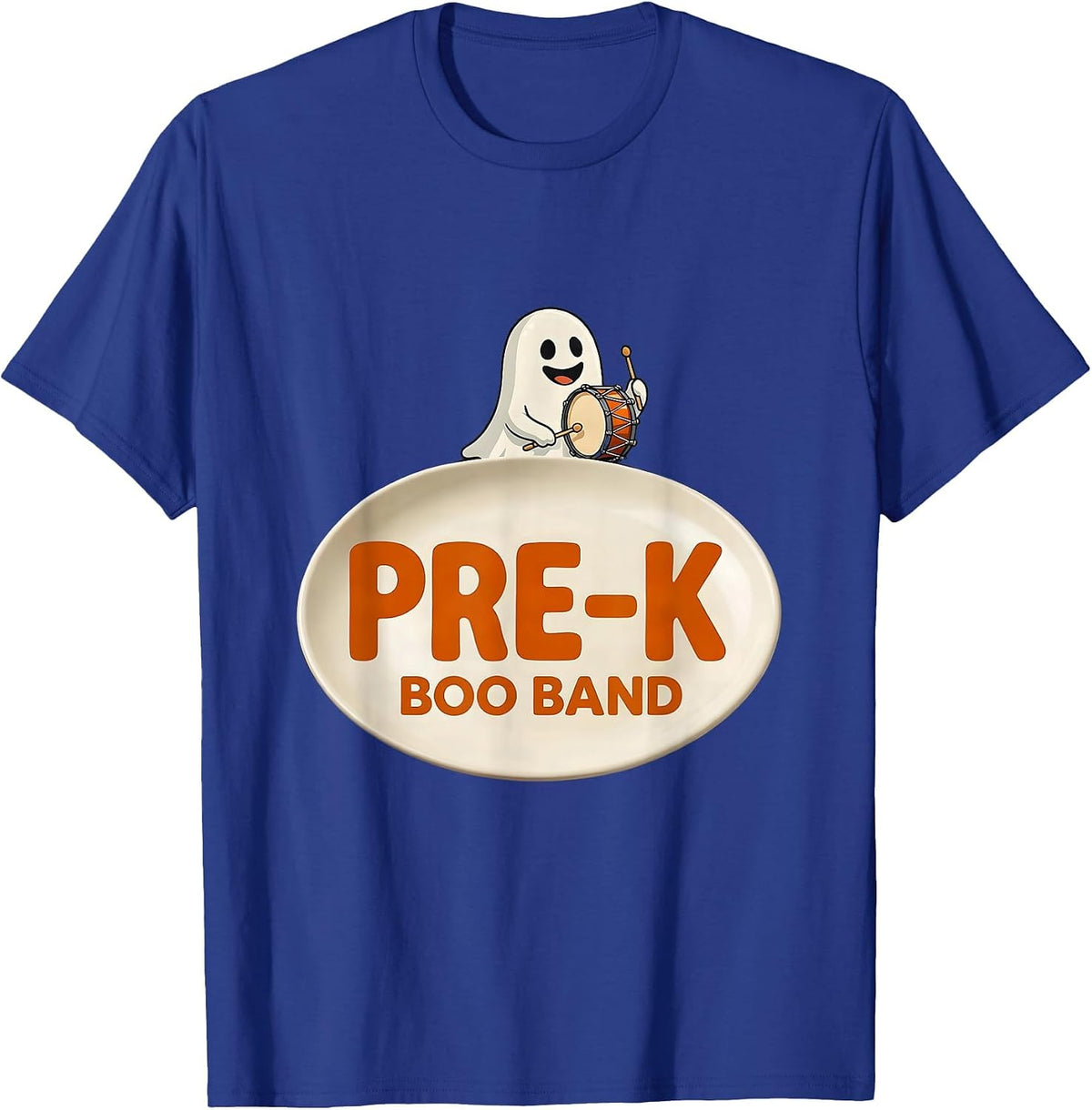 Men's Pre-K Boo Band Cute Playful Halloween Teacher Preschool T-Shirt - Royal Blue