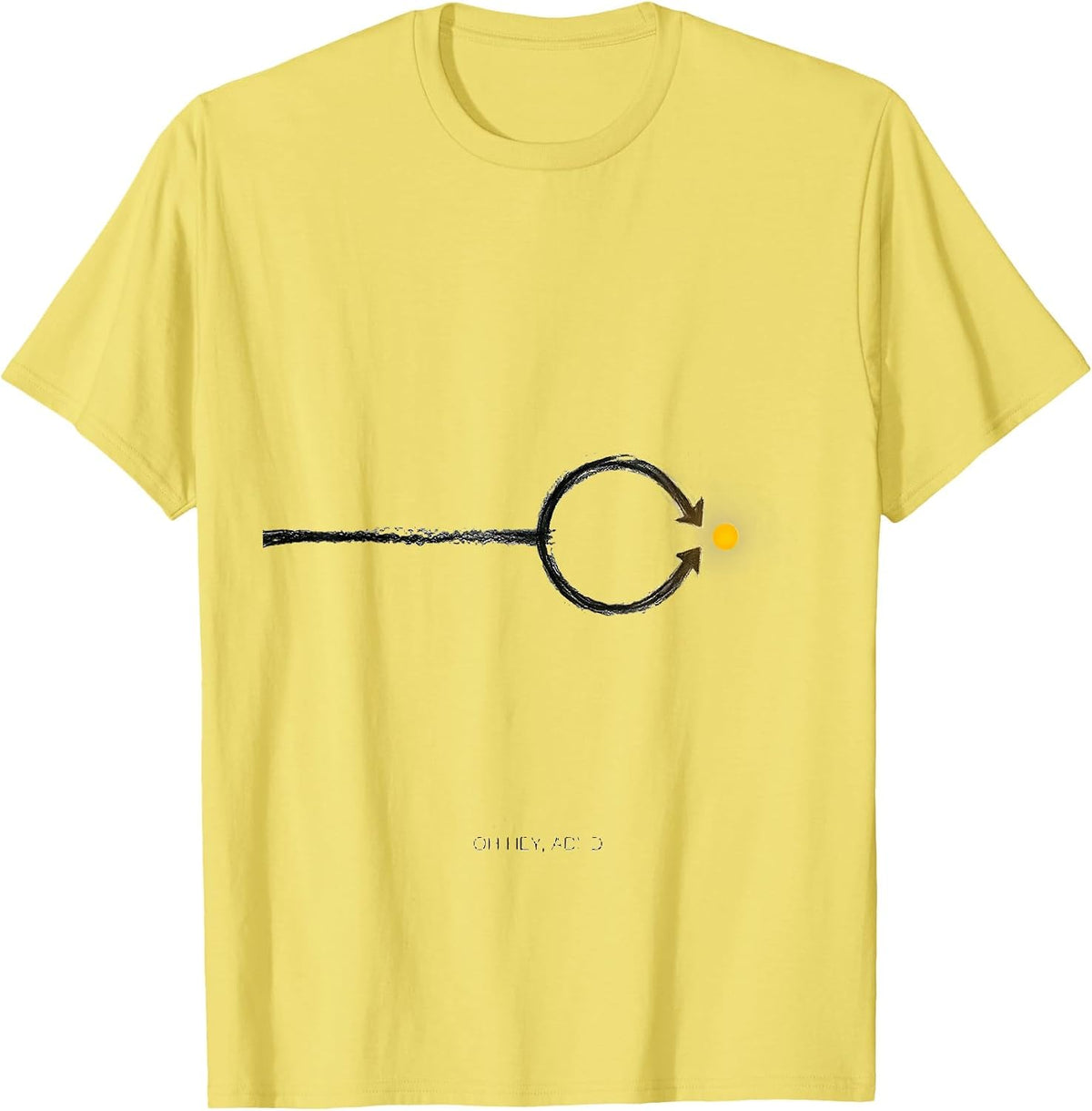 Men's Oh Hey, ADHD Funny Neurodivergent Meme Humor Gift T-Shirt - Lemon Yellow