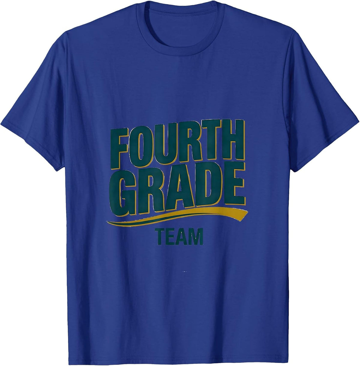 Men's Fourth Grade Team Cute Vintage Graphic Fourth Grade Teacher T-Shirt - Royal Blue