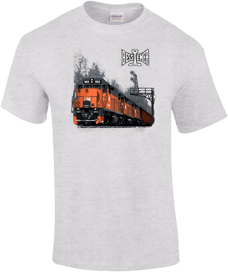 Bessemer and Lake Erie Authentic Railroad T-Shirt Tee Shirt [48] - Kids Grey