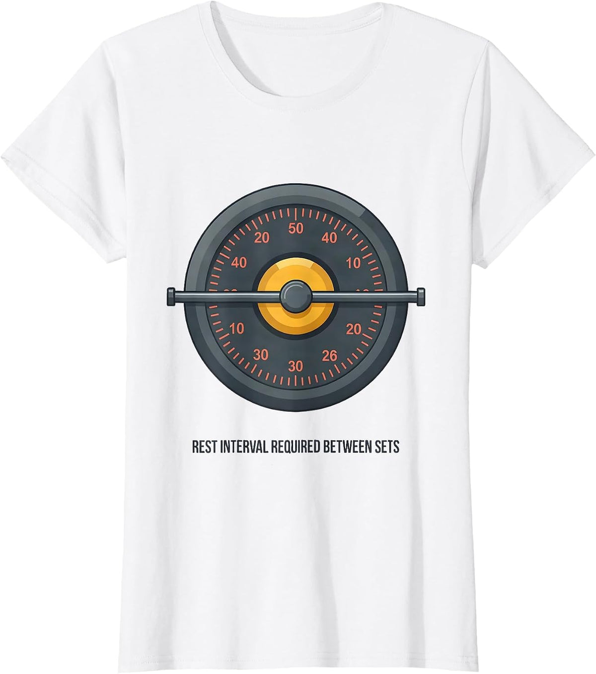 Rest Interval Required Between Sets Funny Gym Workout T-Shirt - White