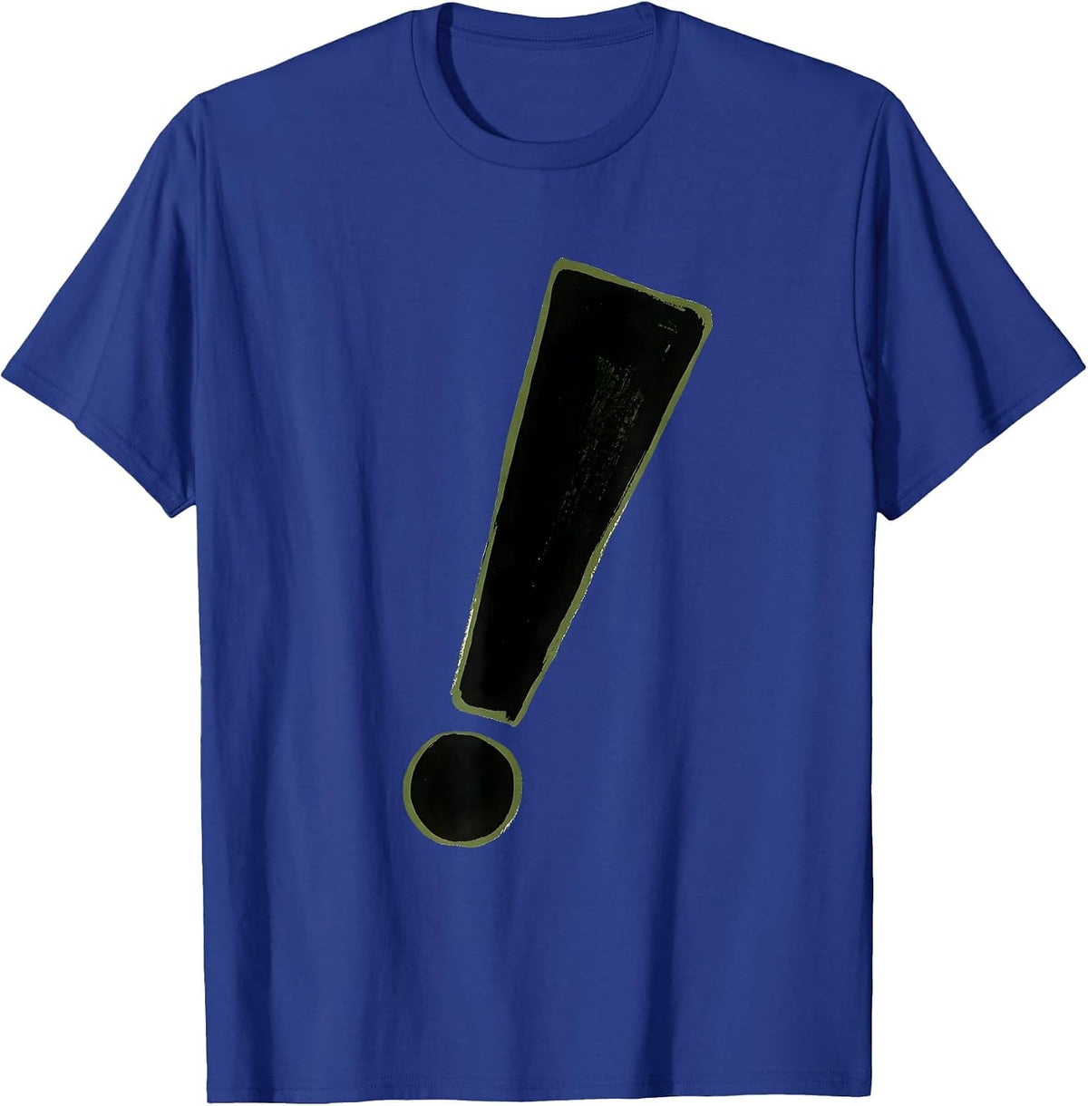 Sentinel Exclamation Mark Funny Grammar Teacher Humor T-Shirt - Royal Blue