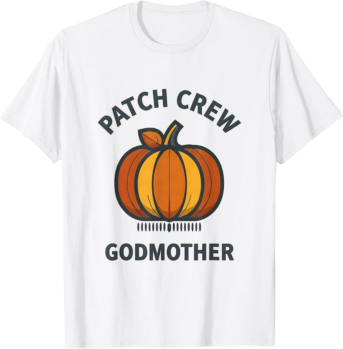 Patch Crew Godmother Flat Vector Family Halloween Matching T-Shirt - White