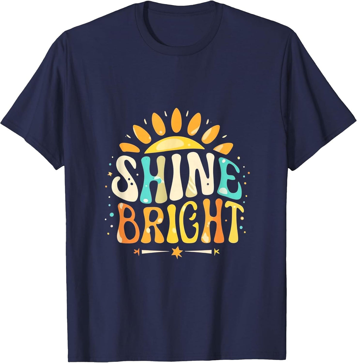 Shine Bright T-Shirt - Navy Blue