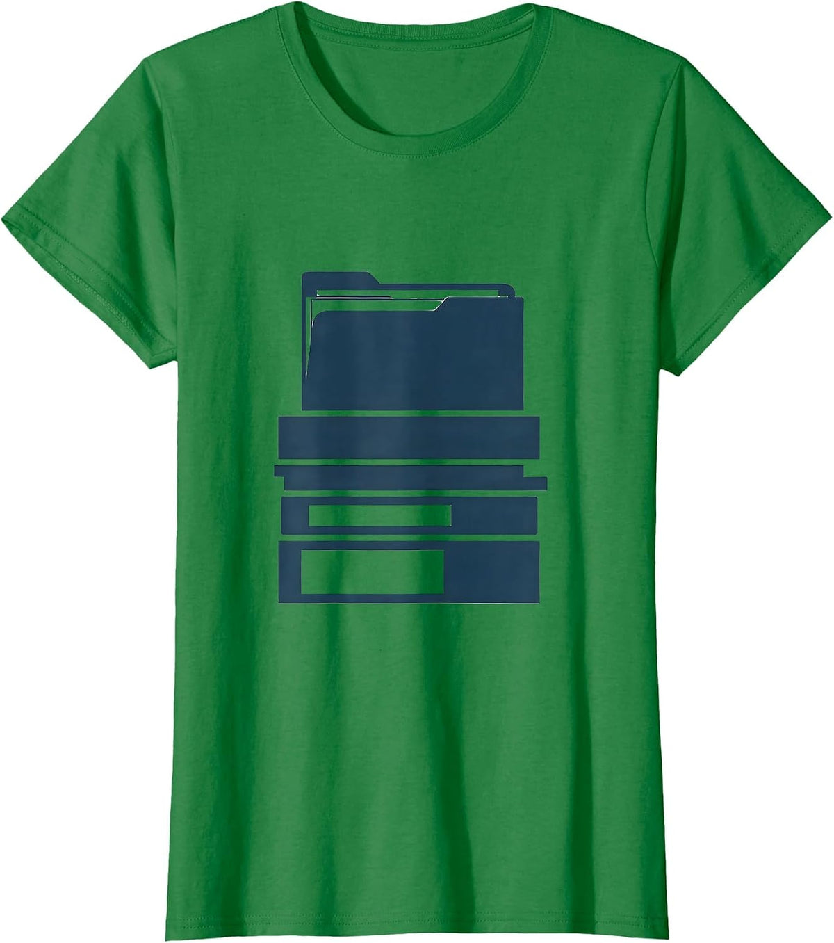 Paraprofessional Colorful Binders and Folders Graphic T-Shirt - Kelly Green
