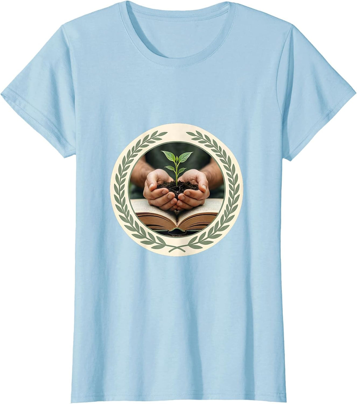 Paraprofessional Planting Knowledge Graphic T-Shirt - Baby Blue