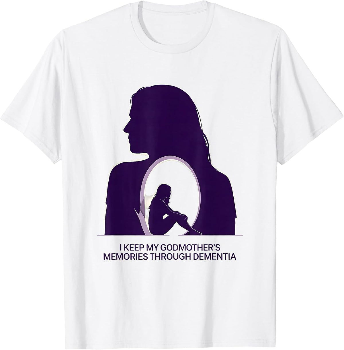 Men's I Keep My Godmother's Memories Through Dementia Tribute T-Shirt - White