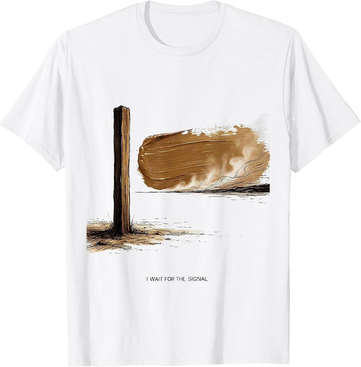 I Wait For The Signal Big Boy 4014 Train Vintage Steam T-Shirt - White
