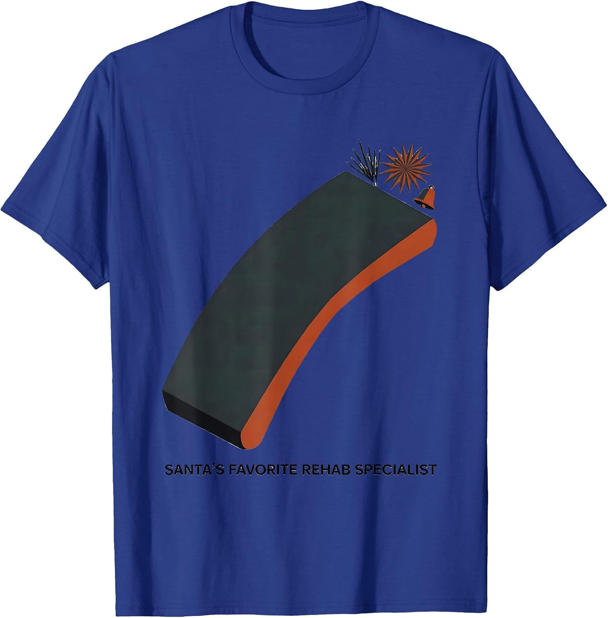Santa's Favorite Rehab Specialist Midcentury Modern Physical T-Shirt - Royal Blue