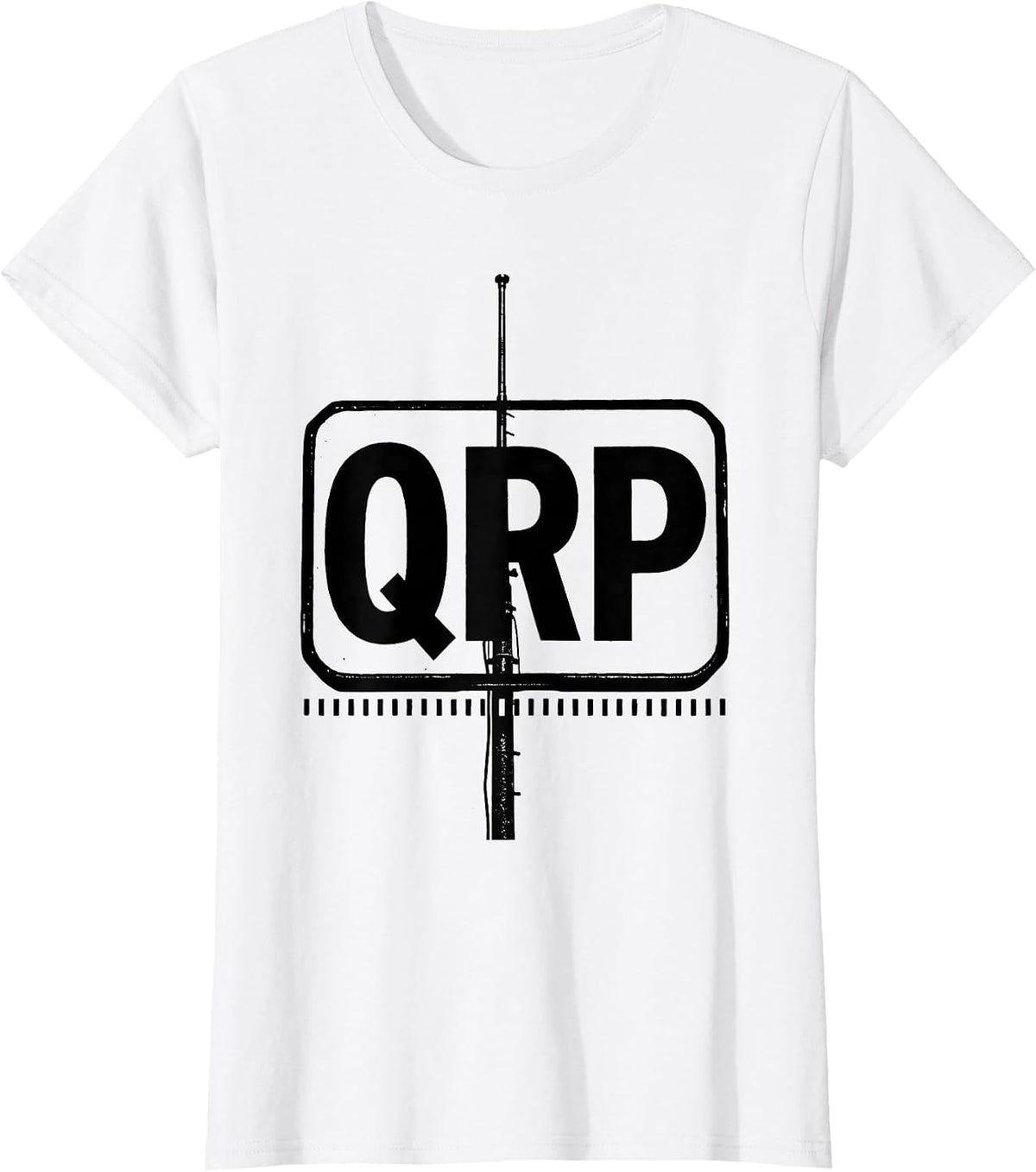 QRP Funny Ham Radio Operator Humor Gift for Dad T-Shirt - White
