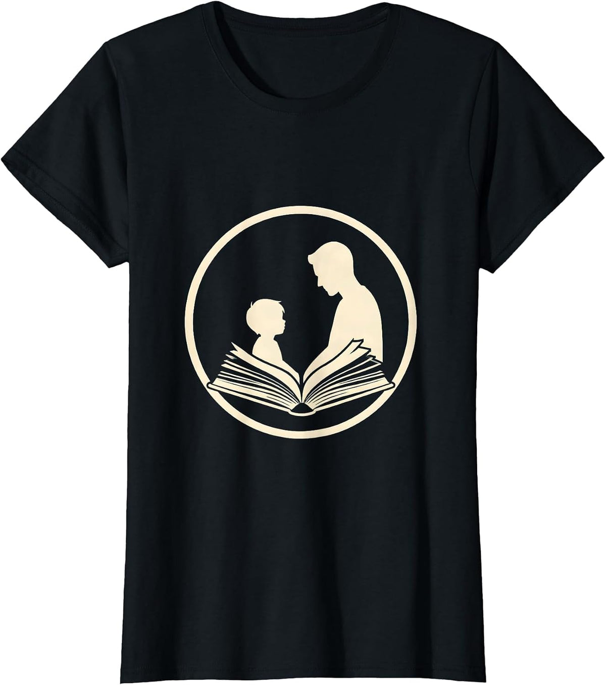 Paraprofessional Reading Together Graphic Design T-Shirt - Black