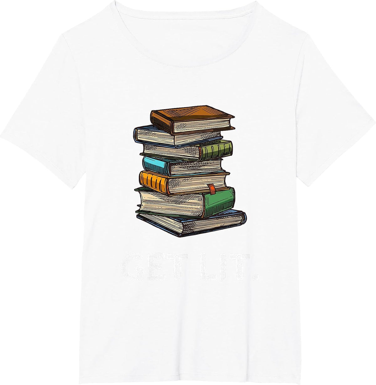 Get Lit Book Funny Book Lover Meme Reading Books Bookworm T-Shirt - White
