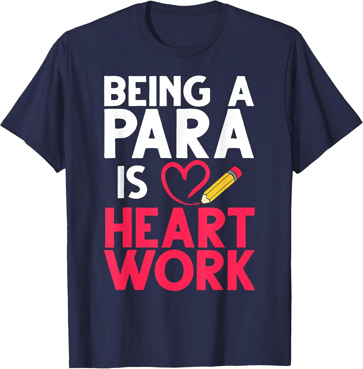 Cool Paraprofessional for Men Women para Teacher Assistant T-Shirt - Navy Blue