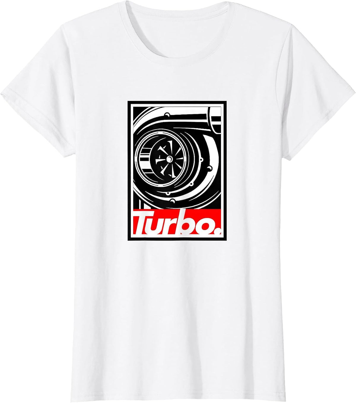 Turbo Tshirt Design, for Boost Lovers, car Racing & Drifting T-Shirt - White
