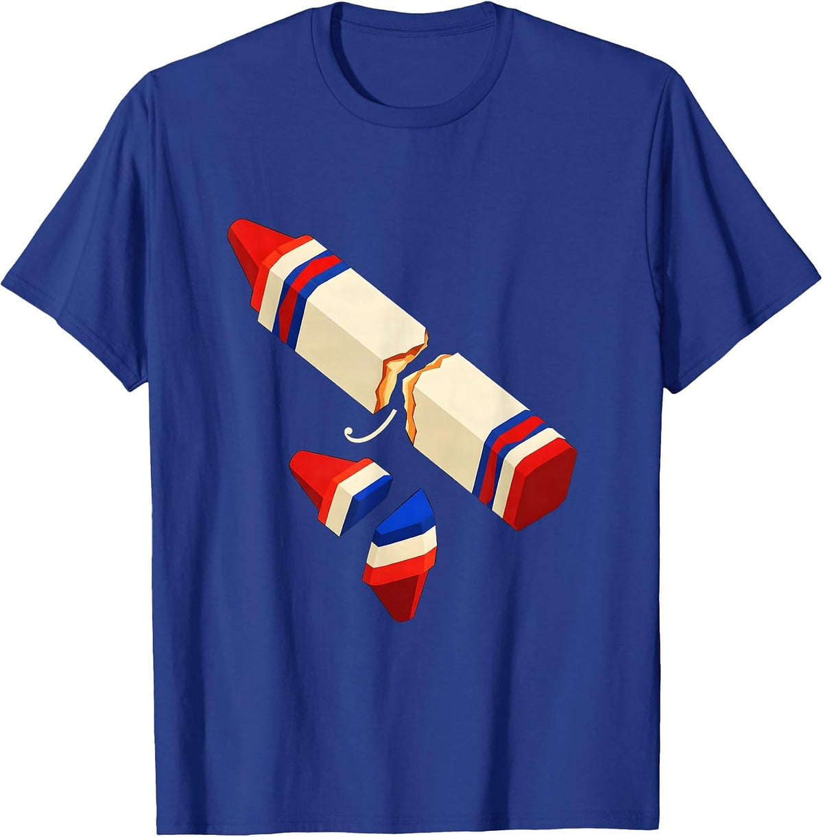 Broken Crayons Still Color Mental Health Awareness Support T-Shirt - Royal Blue