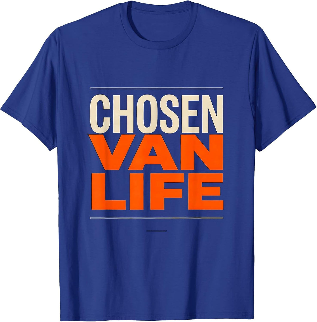 Men's Chosen Van Life Retro Van Dwellers Nomads Gift T-Shirt - Royal Blue