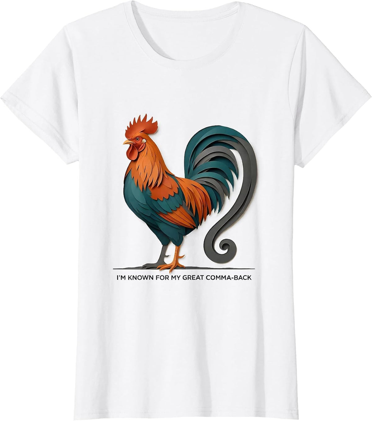 Women's I'm Known For My Great Comma-back Funny Grammar Teacher T-Shirt - White