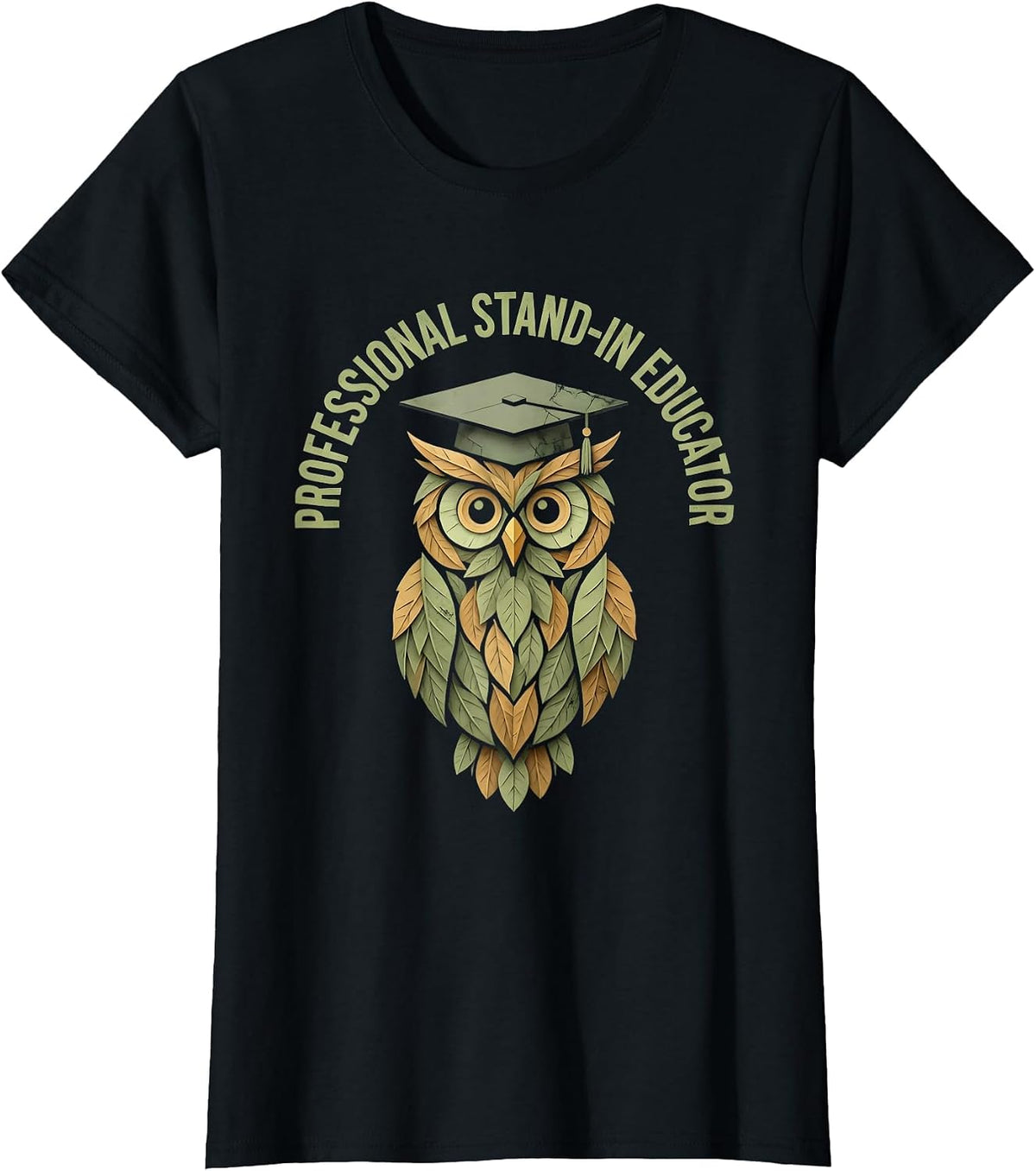 Professional Stand-In Educator Substitute Teacher T-Shirt - Black