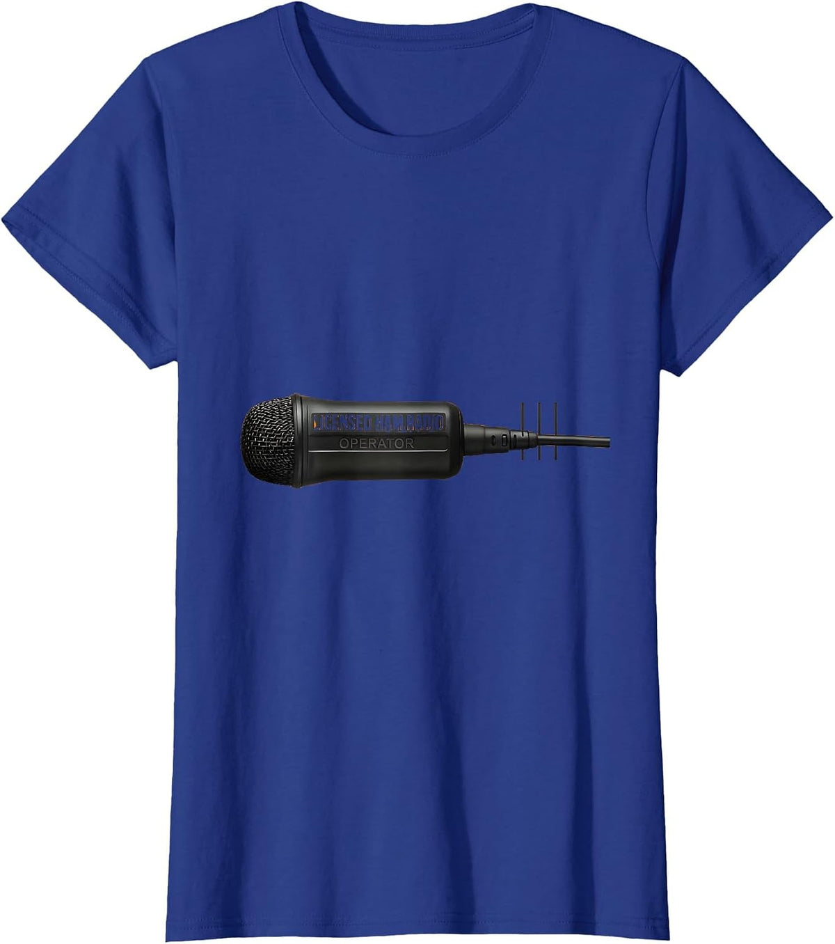 Women's Licensed Ham Radio Operator Minimalist Hobbyist Pride T-Shirt - Royal Blue