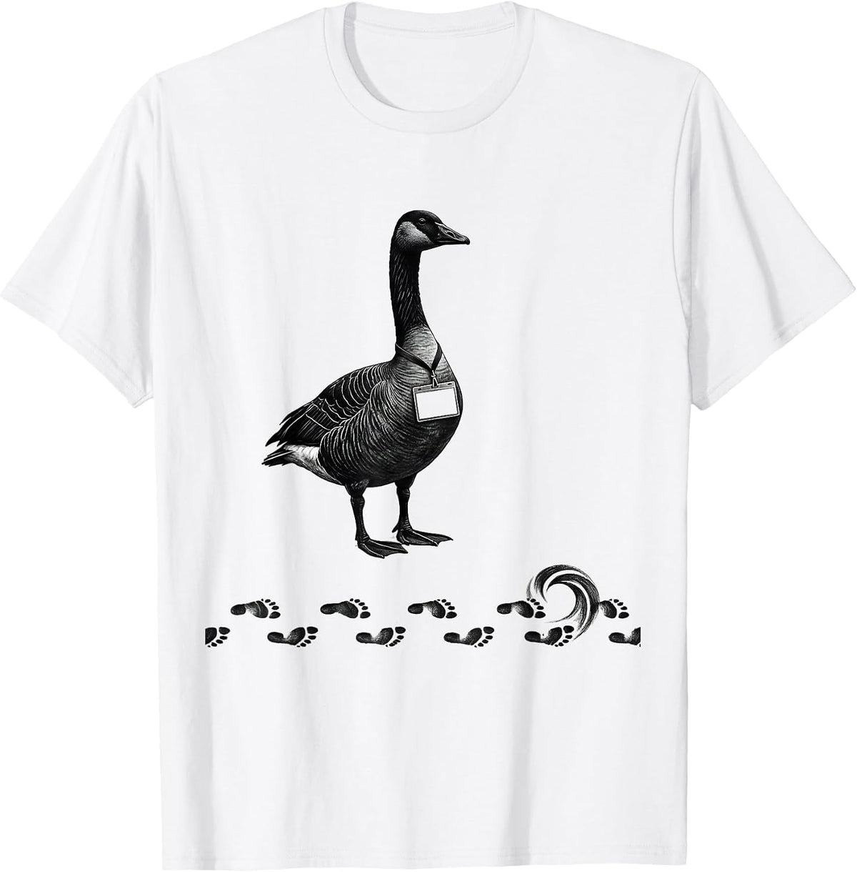 Men's Goose Paraprofessional Workplace Humor Teacher Appreciation T-Shirt - White