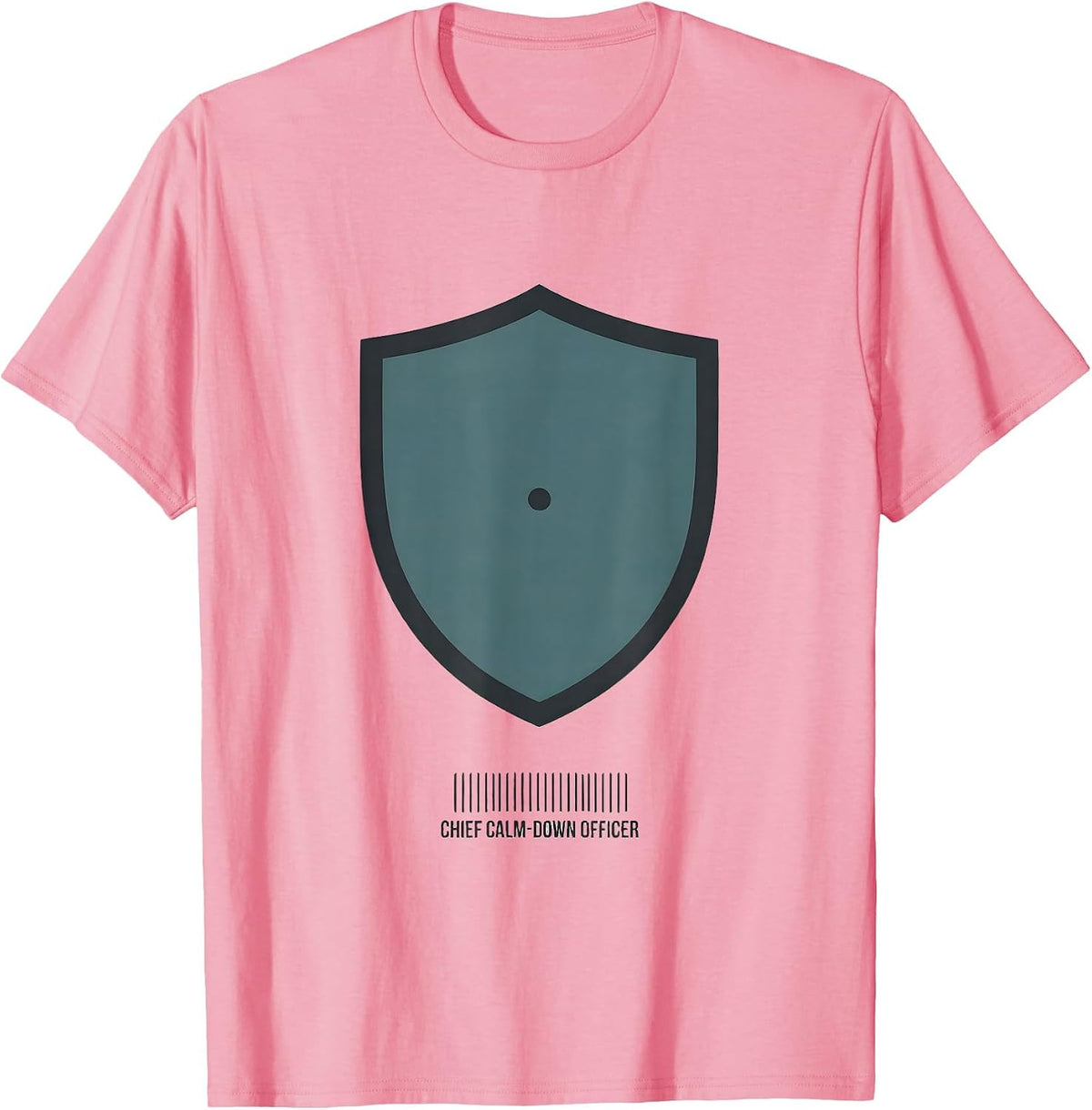 Men's Chief Calm-Down Officer Funny School Counselor Appreciation T-Shirt - Pink