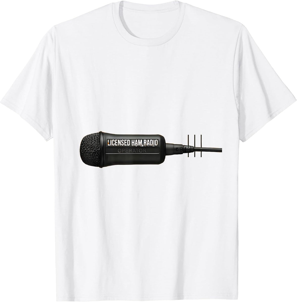 Men's Licensed Ham Radio Operator Minimalist Hobbyist Pride T-Shirt - White