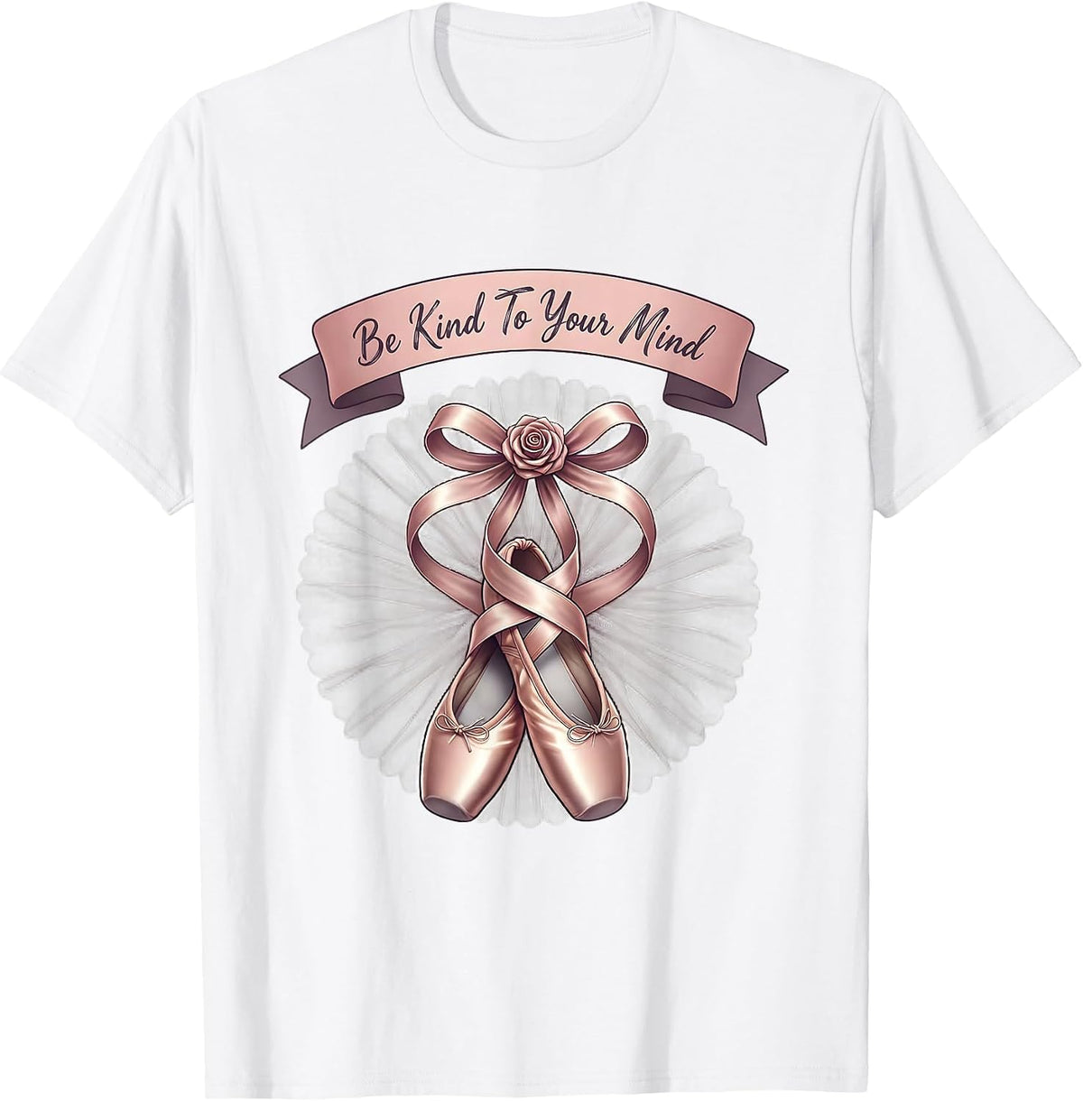 Men's Be Kind to Your Mind Mental Health Awareness Design T-Shirt - White