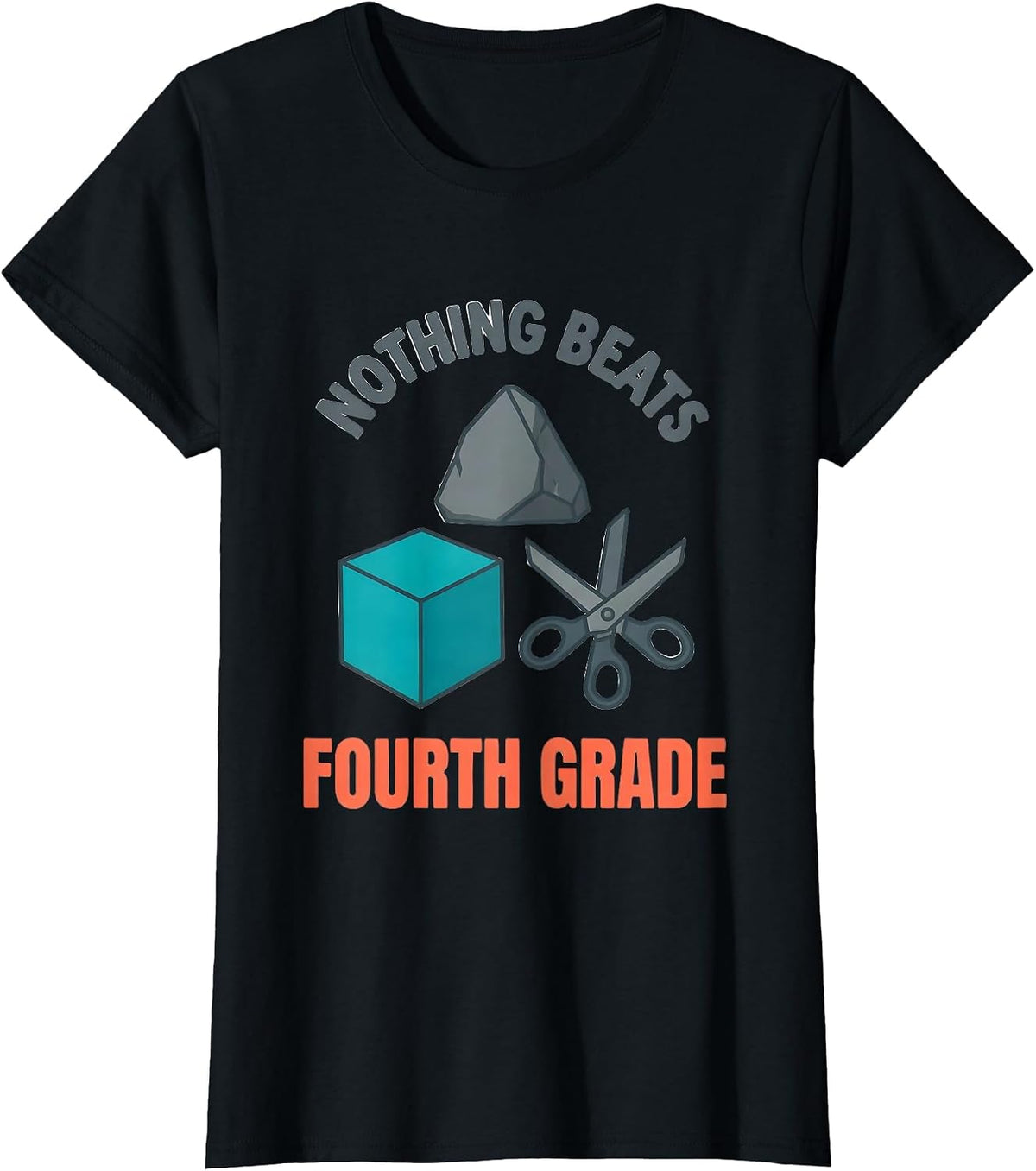 Nothing Beats Fourth Grade Funny Back To School Teacher T-Shirt - Black
