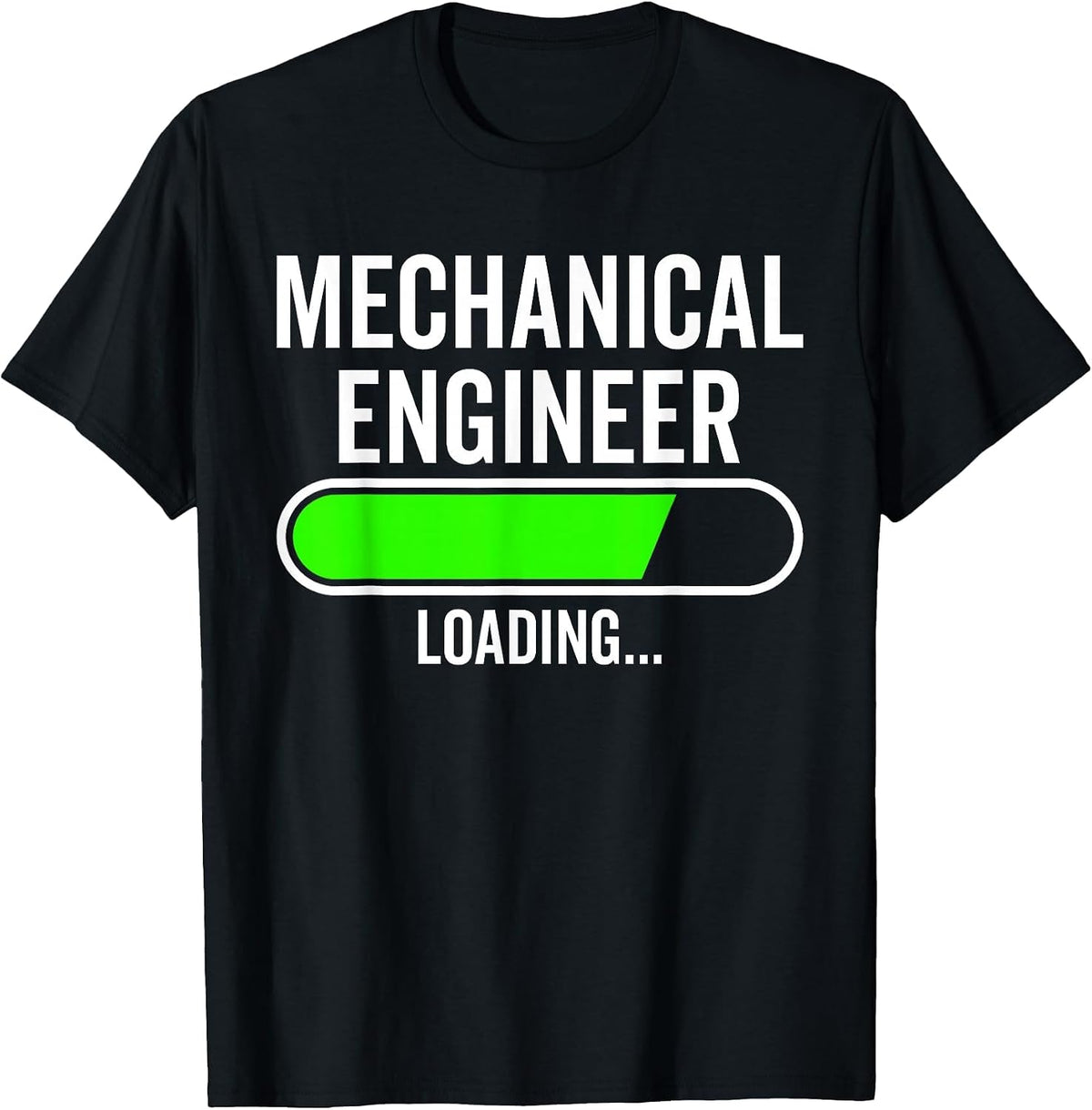 Mechanical Engineer Loading Graduation Graduate New Job T-Shirt - Black