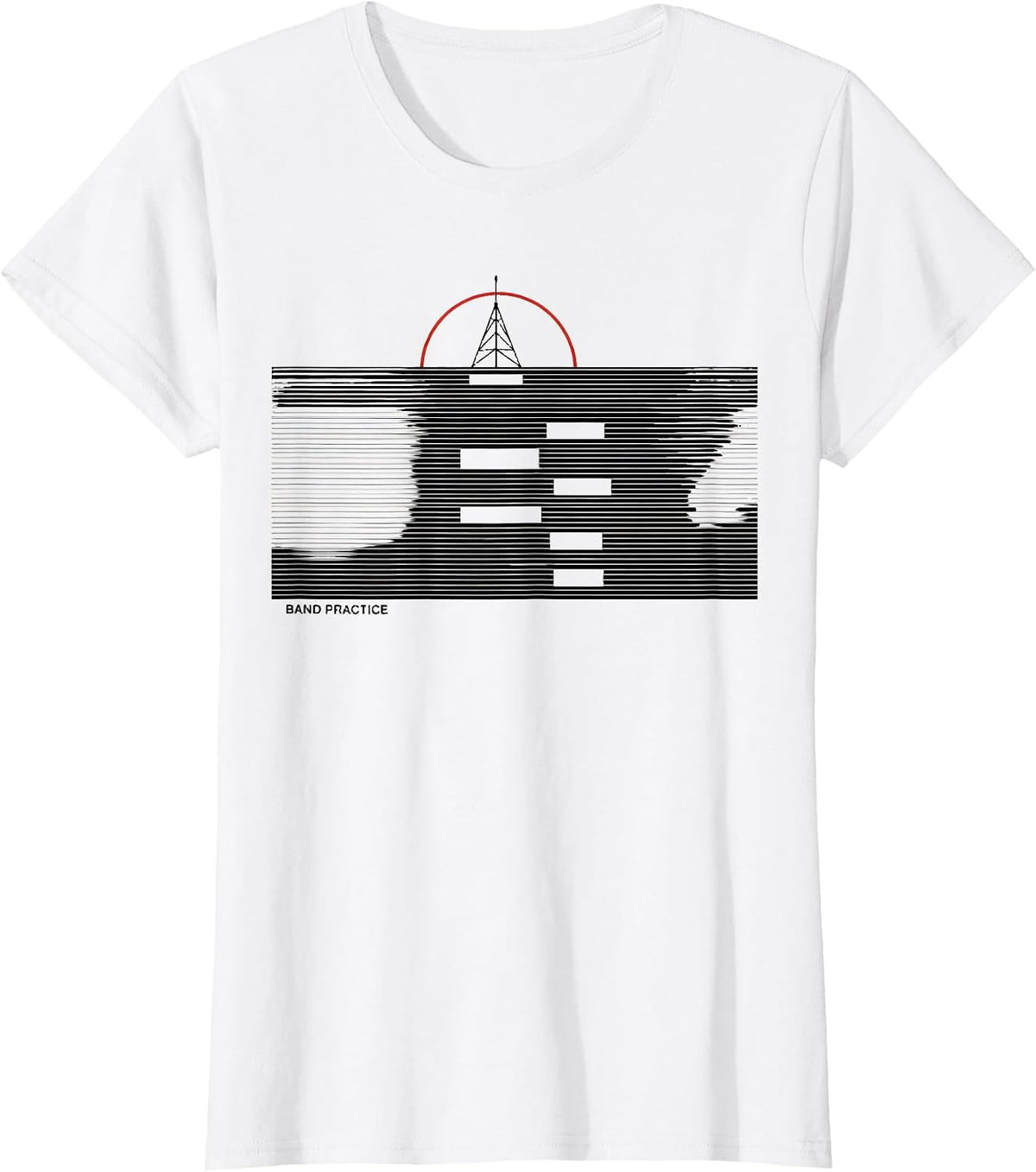 Band Practice Funny Ham Radio Operator Hobbyist Humor T-Shirt - White