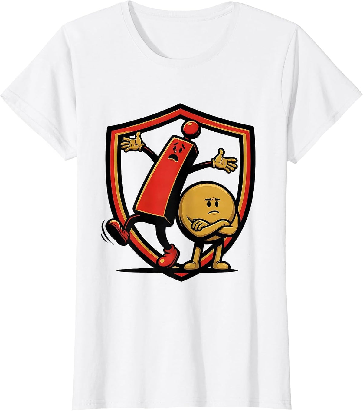 Women's Alarm Exclamation Mark Grammar Teacher Humor T-Shirt - White