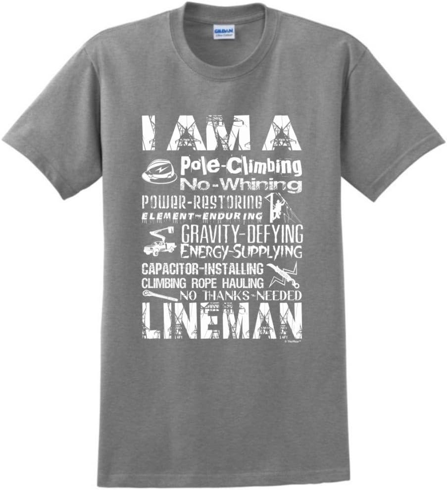 I am a Lineman, Badass Lineman Gift T-Shirt - Sport Grey