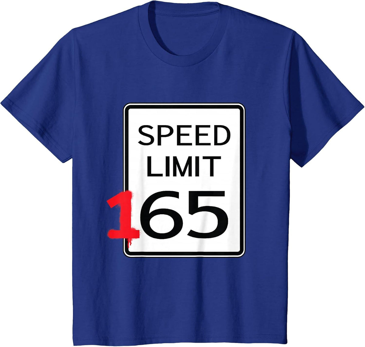 Speed Limit 165 - Car Guy Auto Mechanic Race Driver T-Shirt - Royal Blue