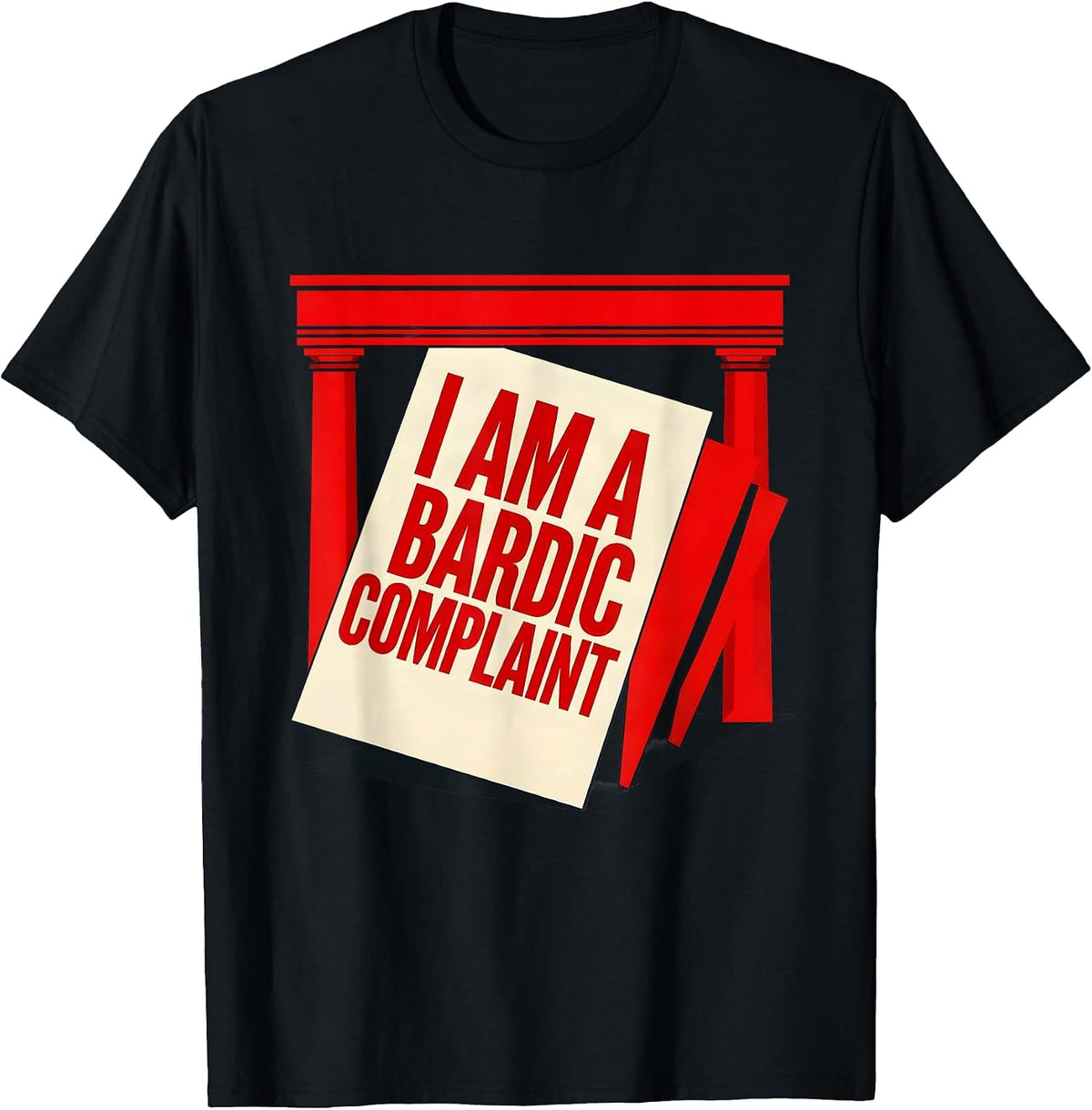 Men's I Am A Bardic Complaint Funny Literary Quote Dramatic Humor T-Shirt - Black