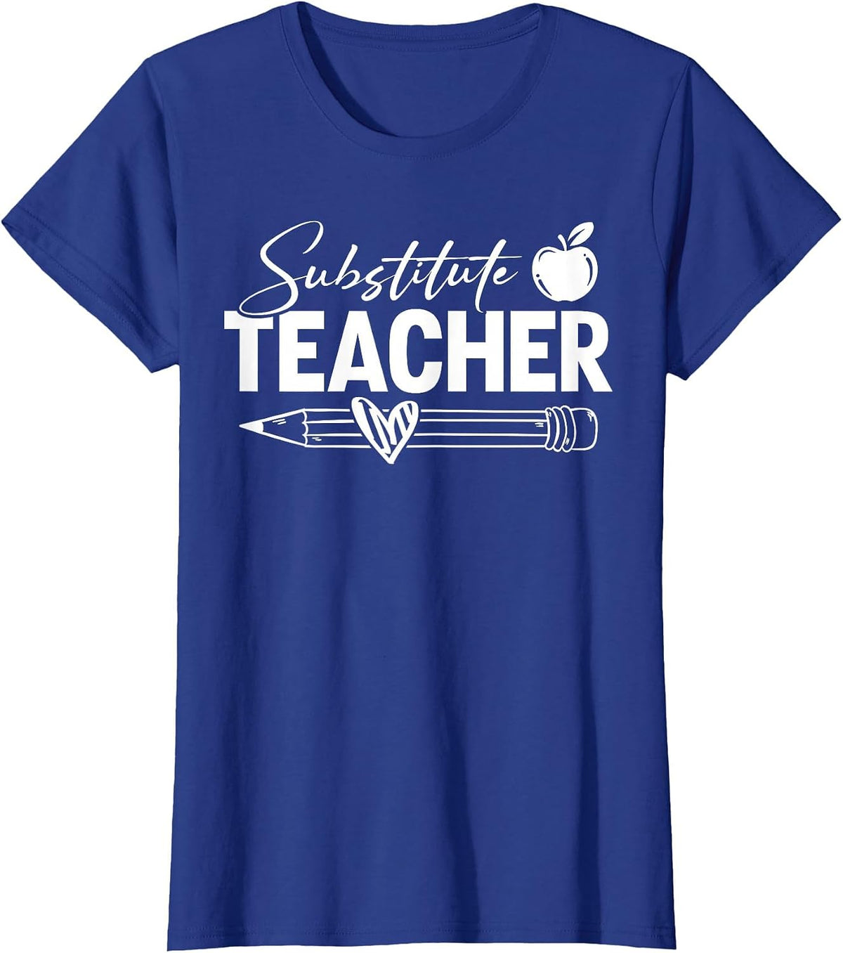 Proud Substitute Teacher T-Shirt - Royal Blue