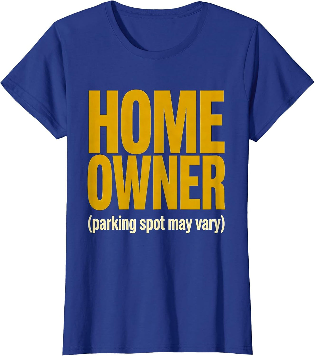 Women's HOME OWNER Van Life Retro Camper Van Owner Nomads T-Shirt - Royal Blue
