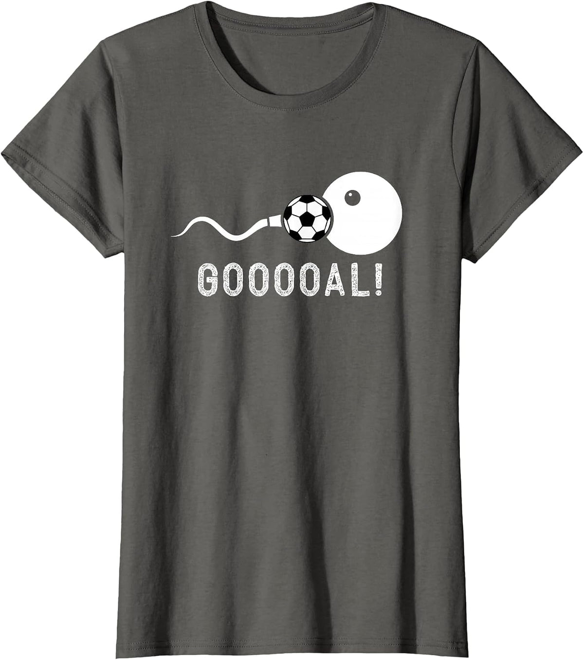Funny Soccer Father Pregnancy Announcement T-Shirt - Asphalt Grey