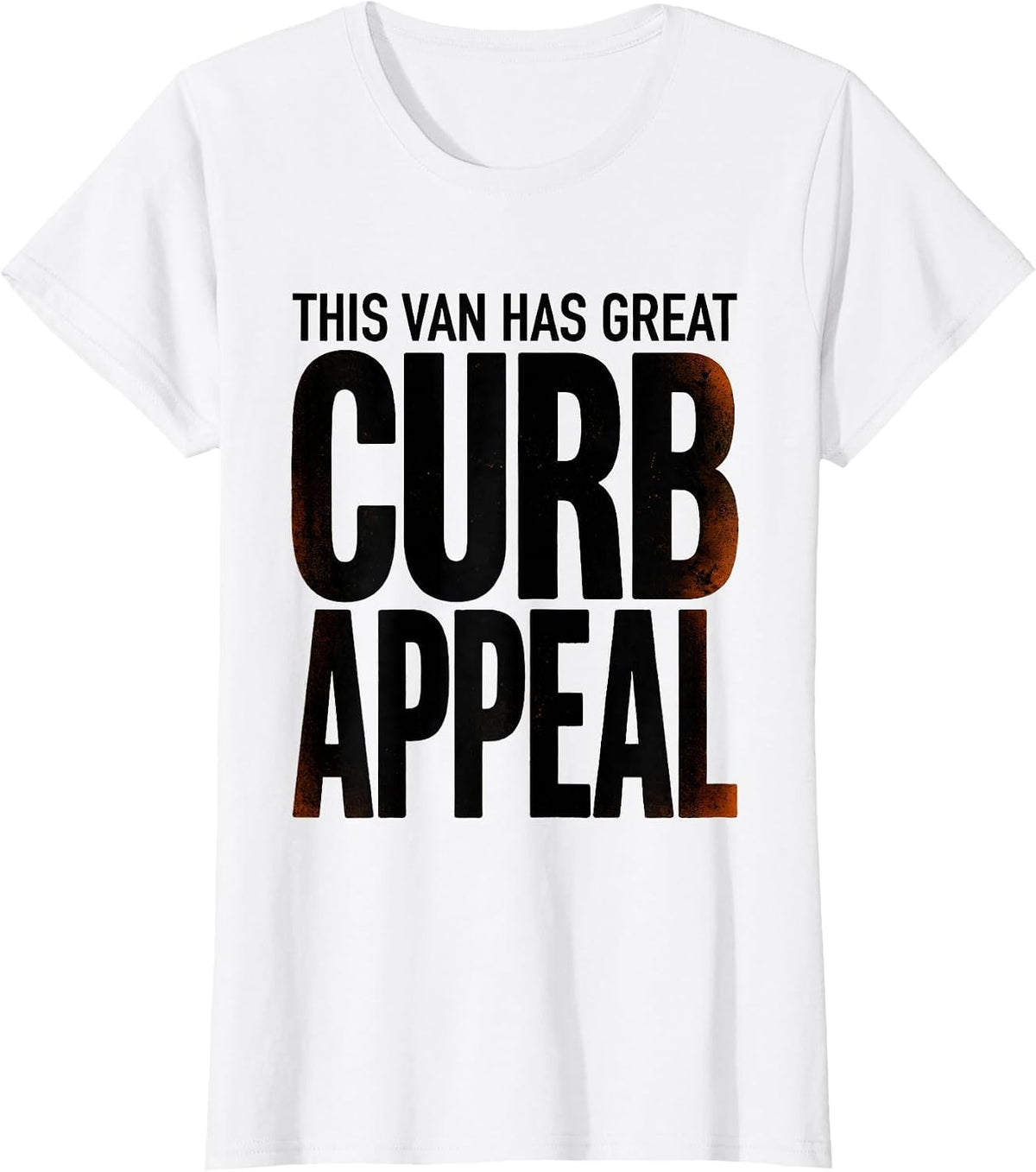 Women's THIS VAN HAS GREAT CURB APPEAL Retro Van Life Nomads Vanlife T-Shirt - White