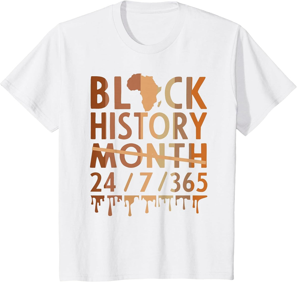 Black History Month 365 Black History Melanin Pride Women T-Shirt - White