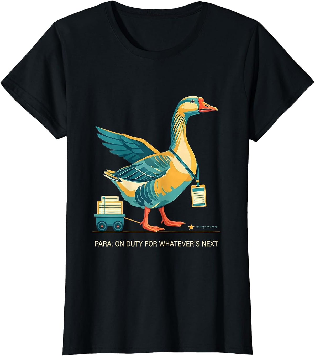Women's Para On Duty For Whatever's Next Funny Paraprofessional SPED T-Shirt - Black